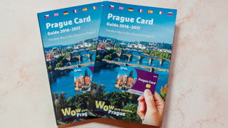 Depliant gratuito con le attrazioni di Praga in 7 lingue, Repubblica Ceca