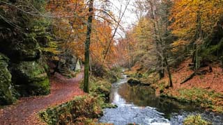 Defileul Edmund și râul Kamenița, Parcul Elveția Cehă, Cehia