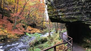 Ущелье Эдмунда и река Каменица, Парк Чешская Швейцария, Чехия