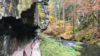 Edmund Gorge and Kamenice River, Bohemian Switzerland national park, Czech Republic