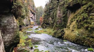 La Gola di Edmundo e il fiume Kamenice, Parco della Svizzera Boema, Repubblica Ceca