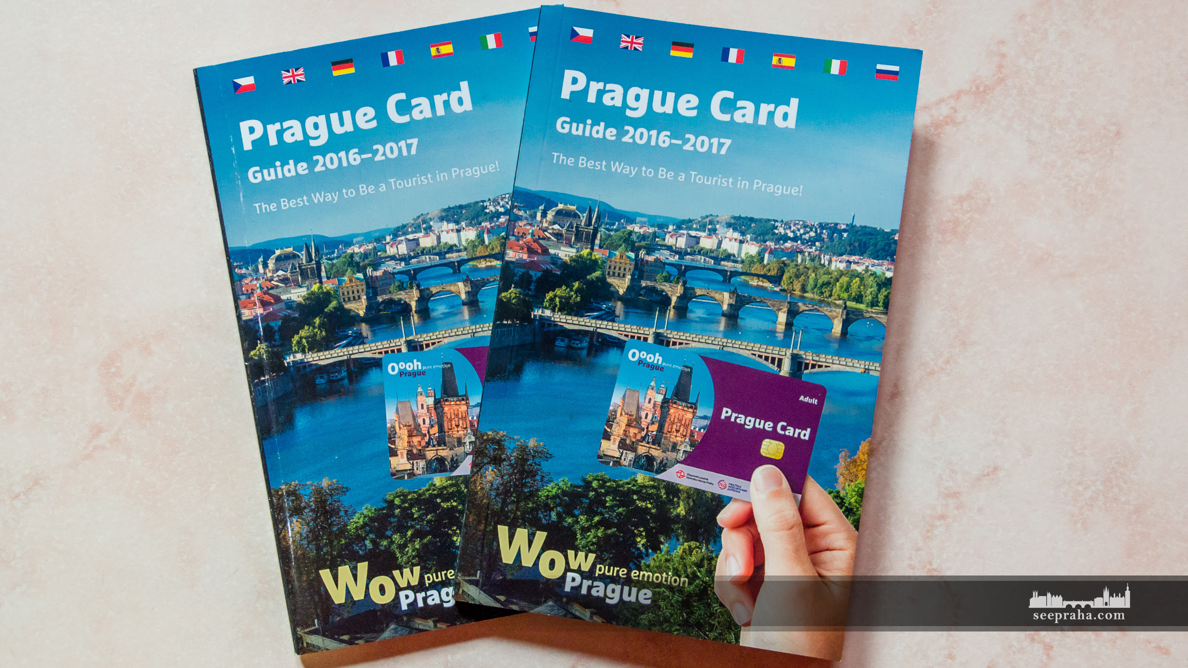 Free Prague guide book in 7 languages, Czech Republic