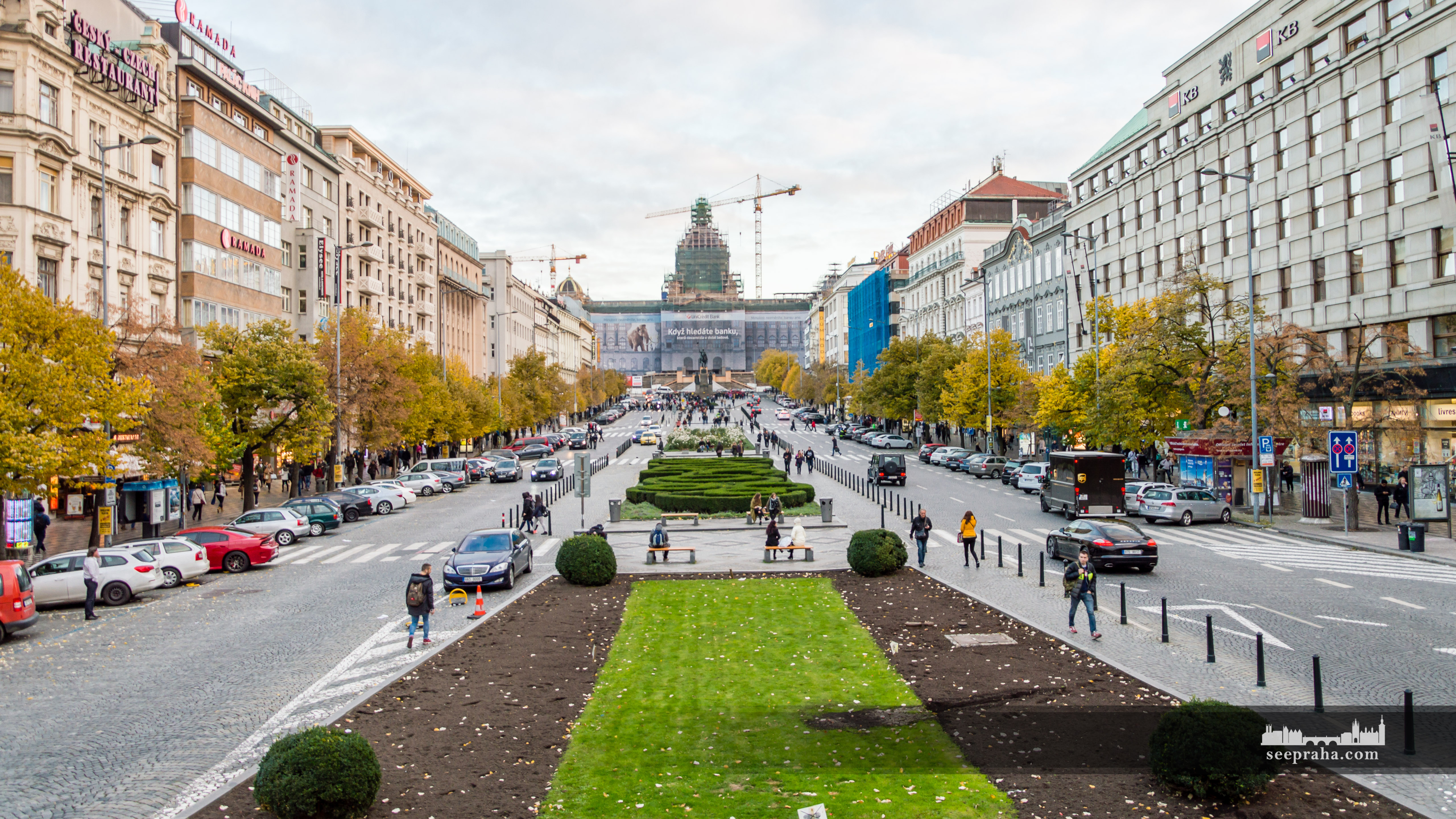 Вацлавская площадь, Прага, Чехия